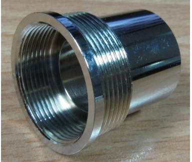 Brass connection evacuation nickel plated