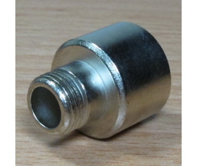 Brass connection evacuation nickel plated
